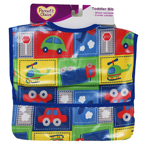 PARENTS CHOICE POLYESTER TODDLER BABY BIB 1CT-BOYS/NI