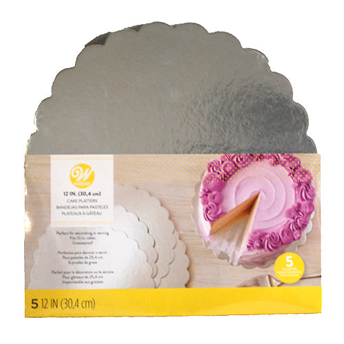 SP WILTON CAKE PLATTERS 5CT 12IN