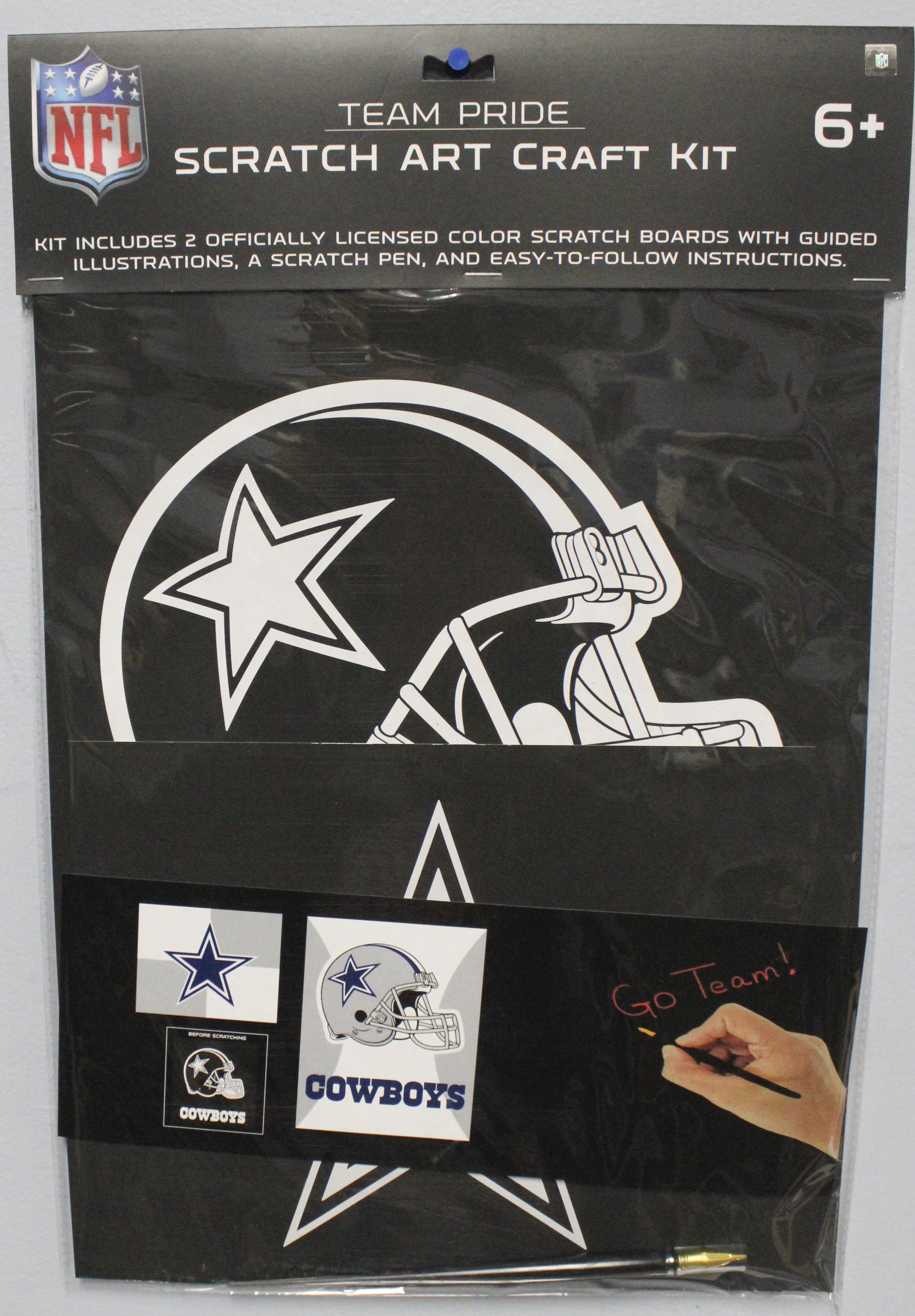 DALLAS COWBOYS SCRATCH ART CRAFT KIT