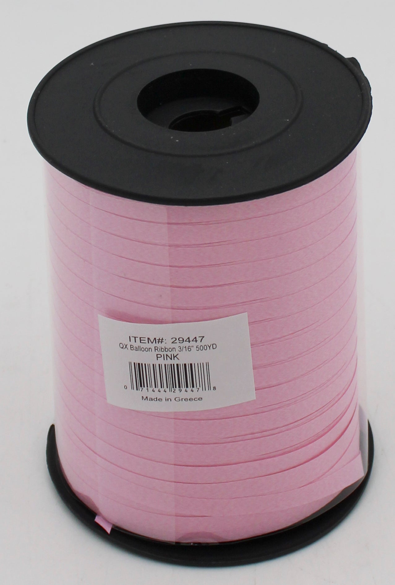 QX BALLOON RIBBON 3/16 500 YDS PINK