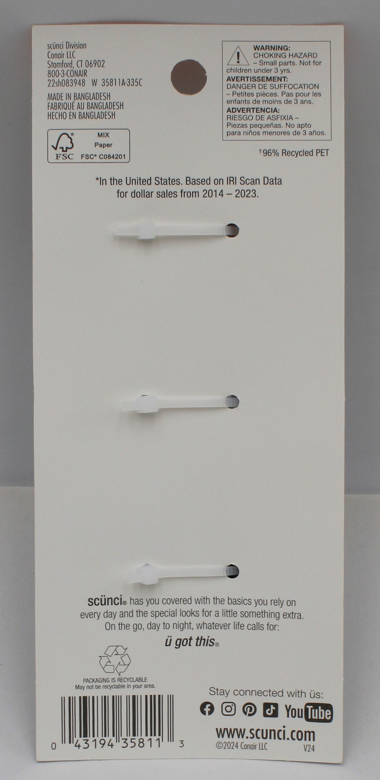 CONAIR OCTOPUS JAW CLIPS 3ct NI