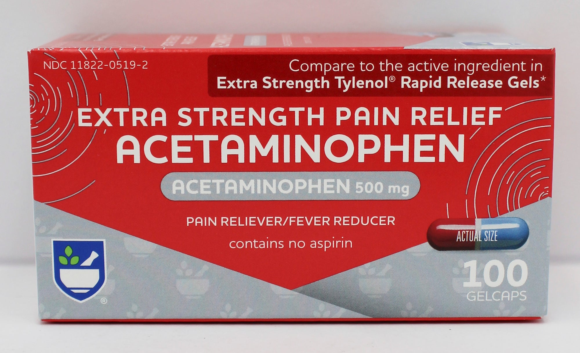RITE AID PAIN RELIEF ACETOMINOPHEN EXTRA STRENGTH 100ct EXP 4/15/2027