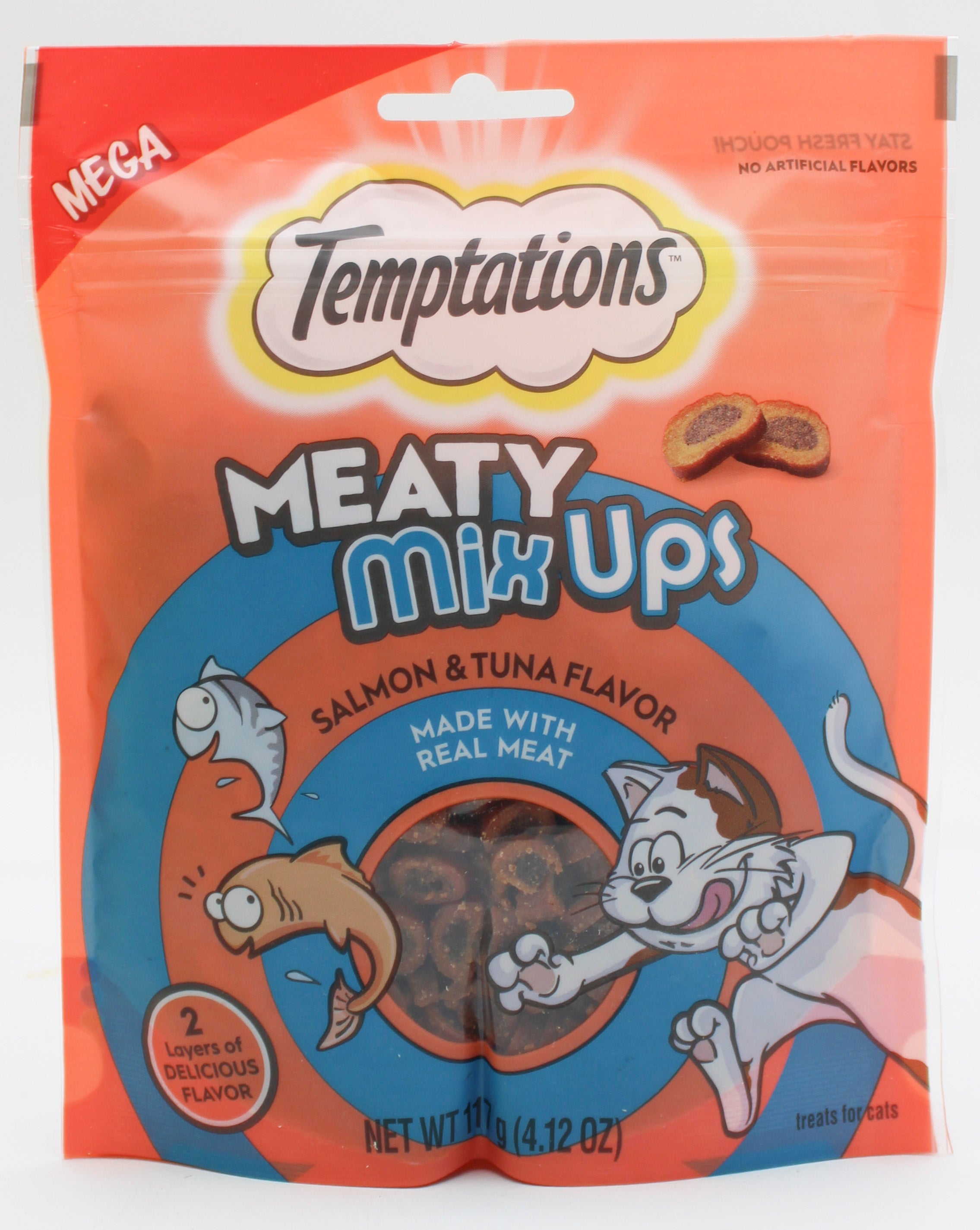 Temptations Meaty MixUps Salmon & Tuna Cat Treats 4.12oz