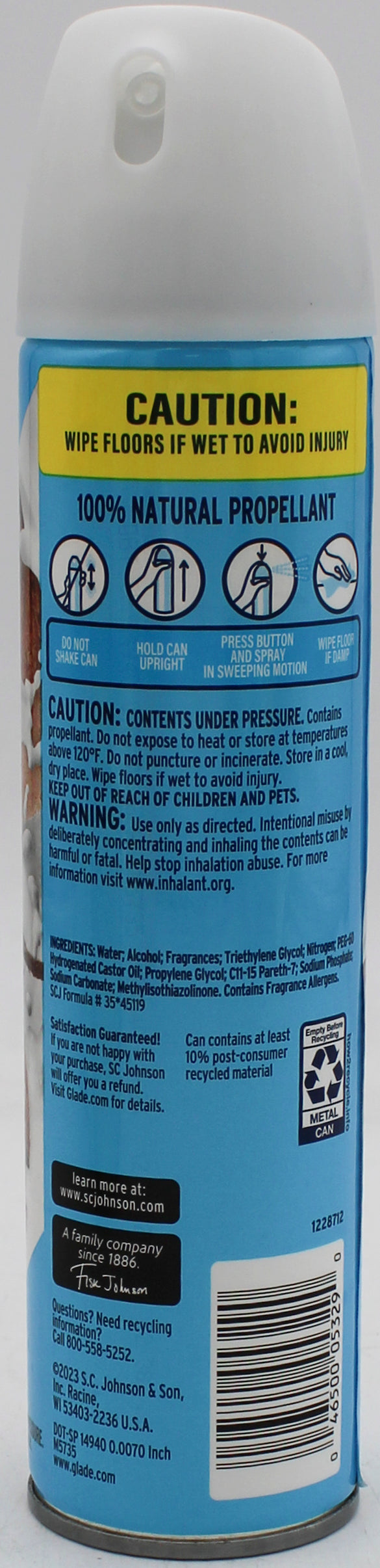 GLADE AEROSOL SPRAY COOL COCONUT 8.0oz US