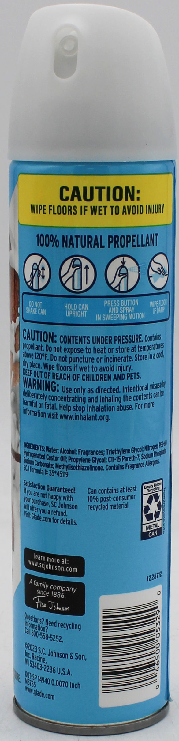 GLADE AEROSOL SPRAY COOL COCONUT 8.0oz US