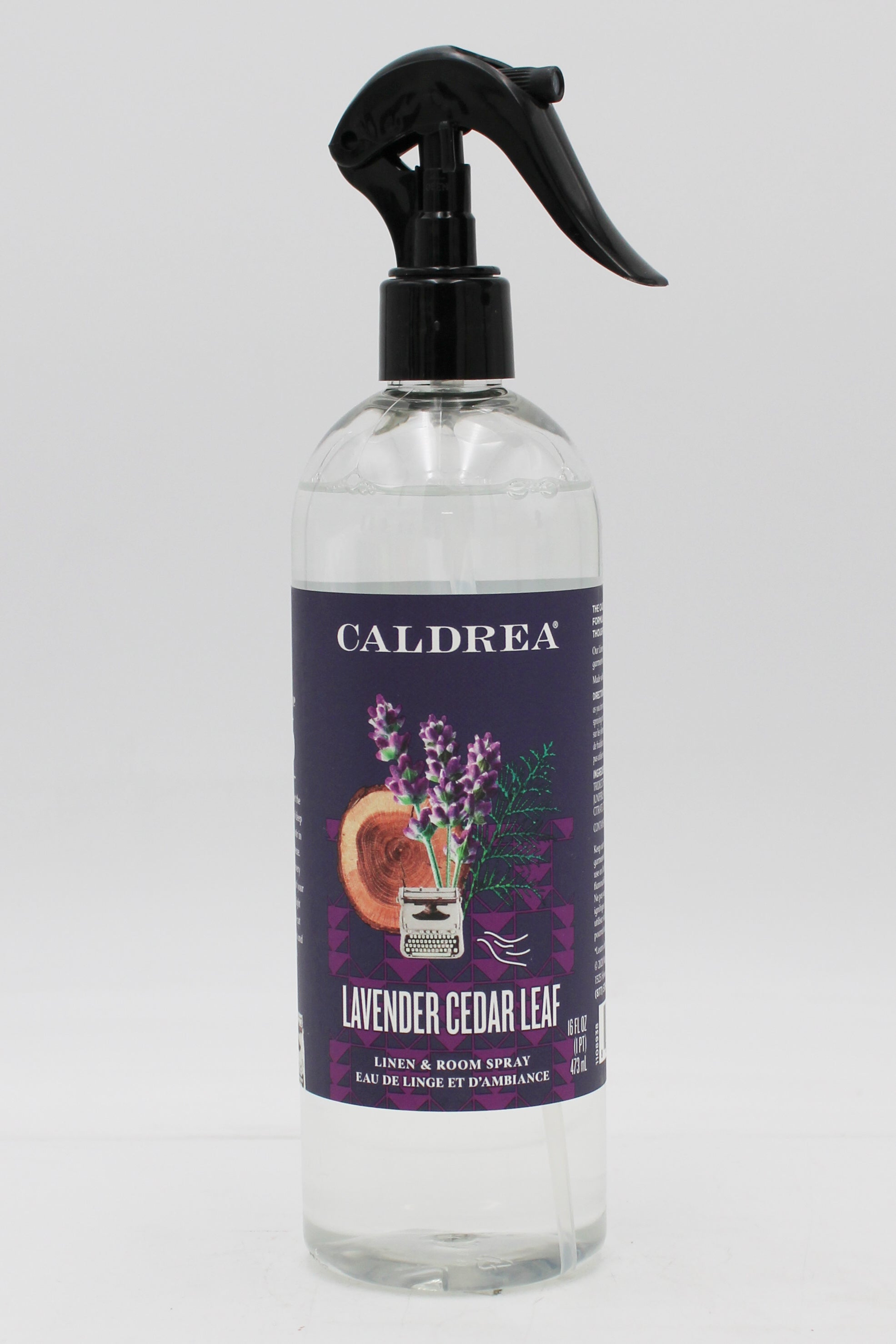 CALDREA LINEN & ROOM SPRAY LAVENDER CEDAR LEAF 16oz US.