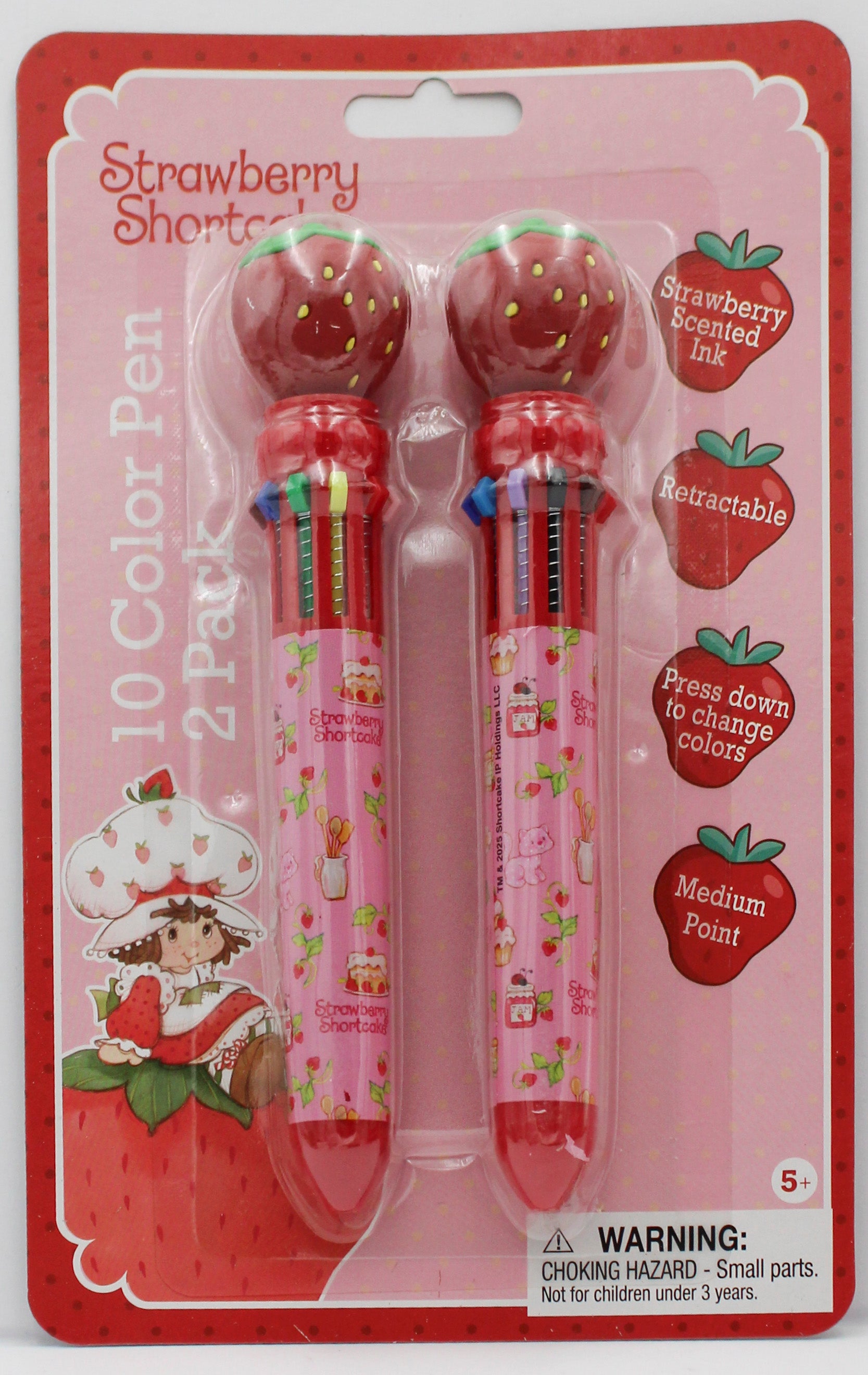 STRAWBERRY SHORTCAKE 10 COLOR  2 PK PENS