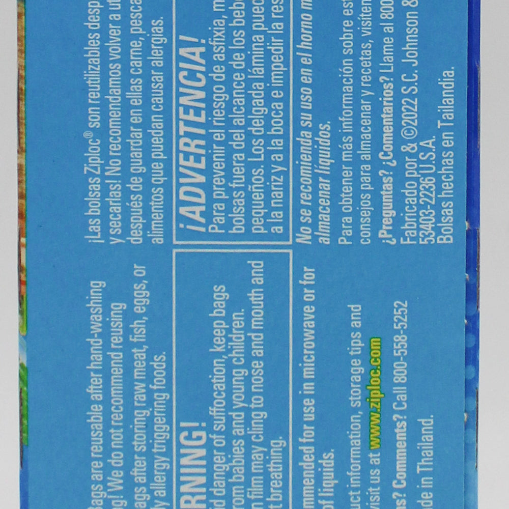 SP ZIPLOC BAGS GRIP'N SEAL 50CT SANDWICH