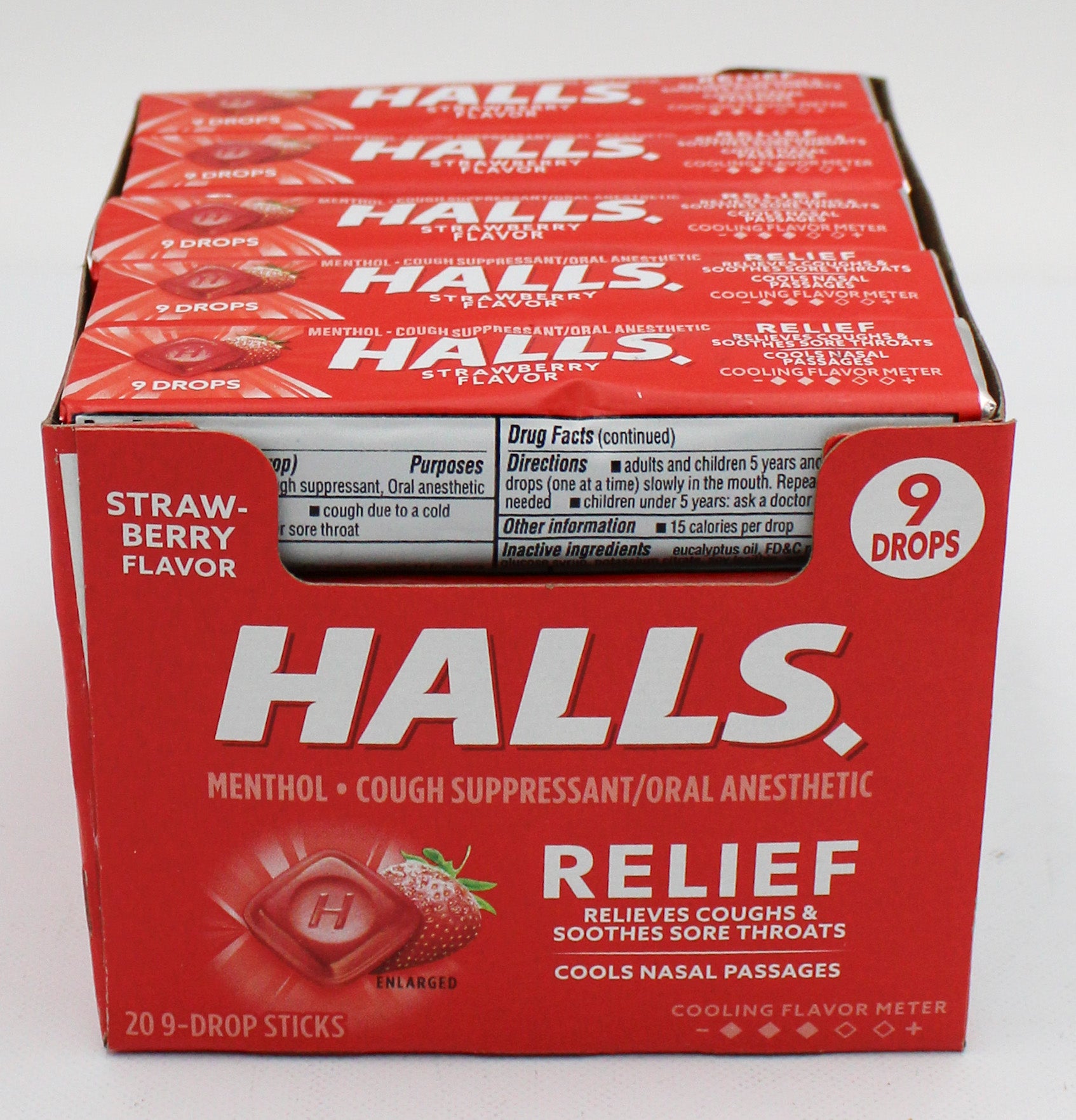 HALLS 9 PC STRAWBERRY EXP 3/6/27