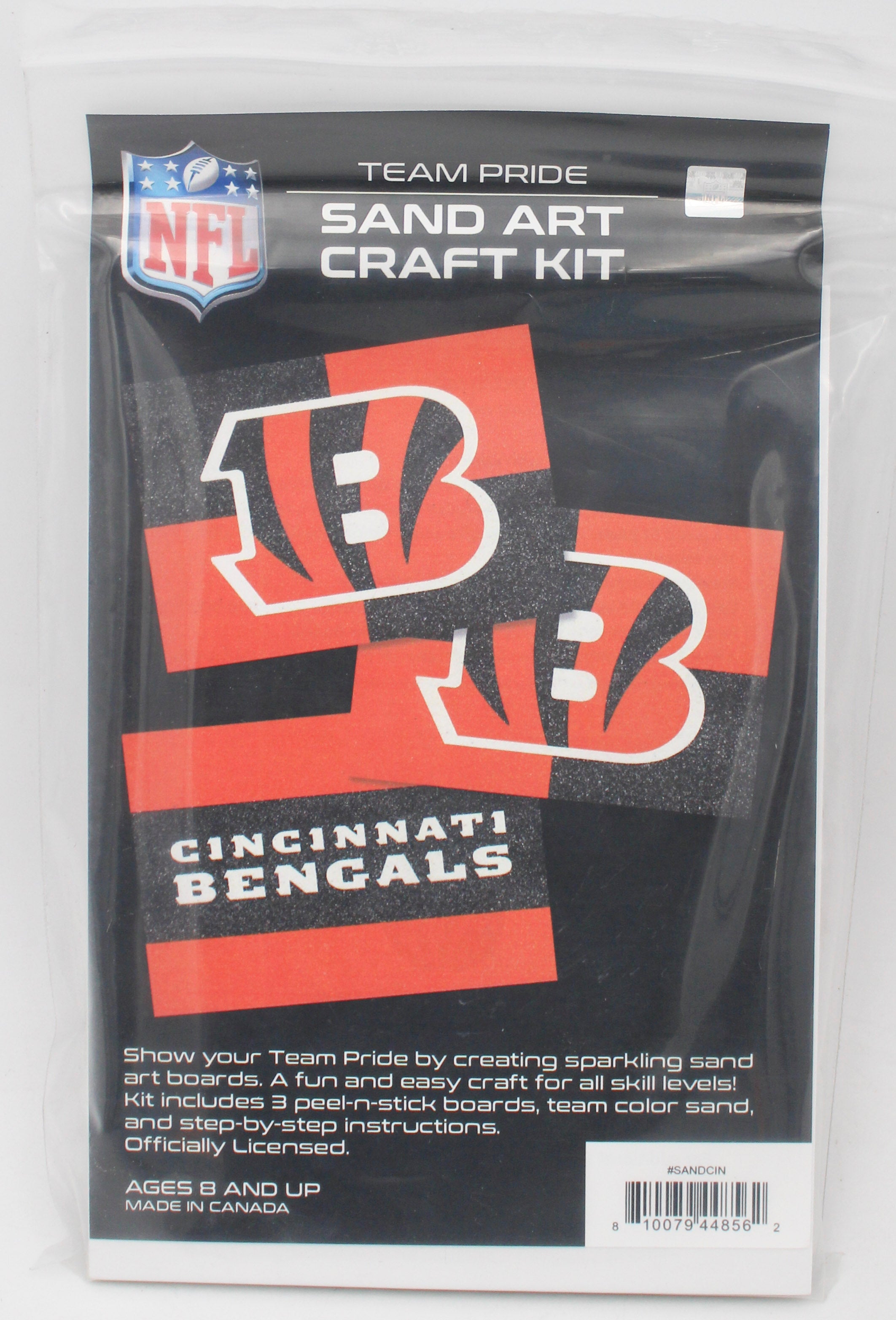 NFL CINCINNATI BENGALS SAND ART CRAFT KIT