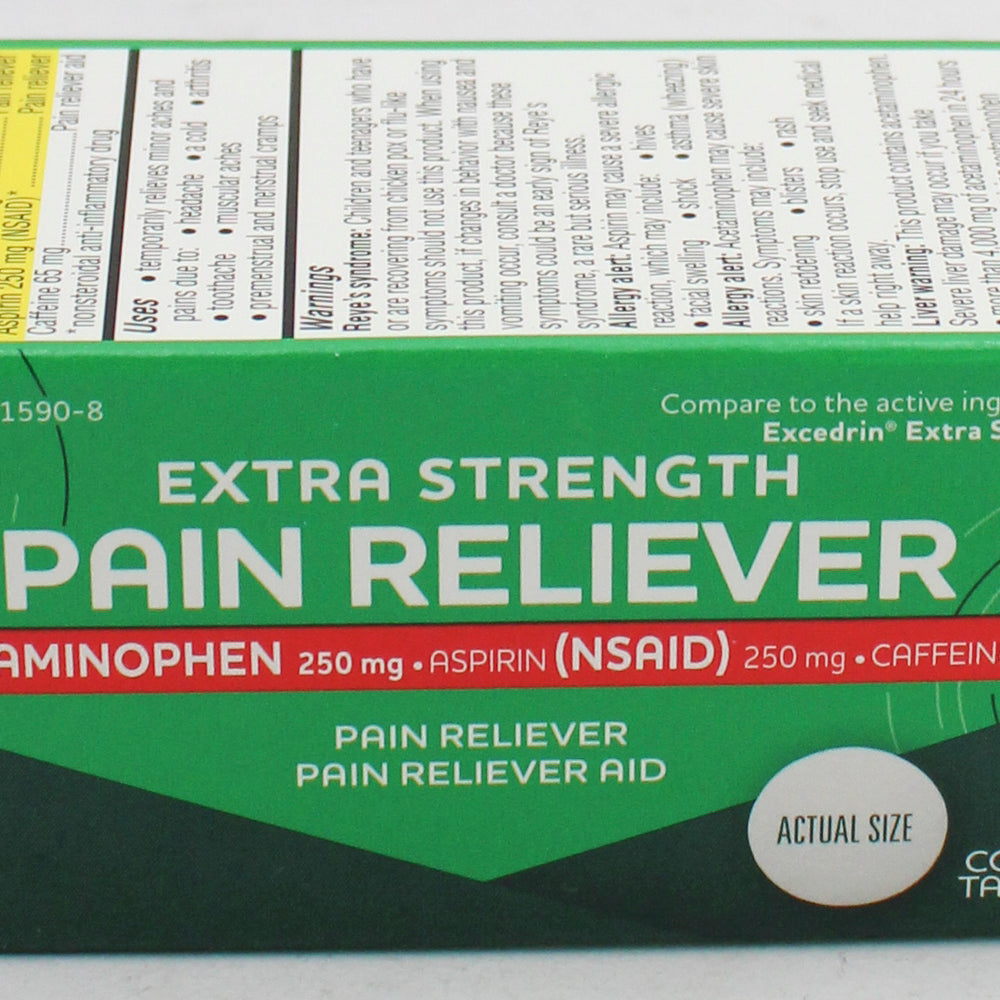 RITE AID PAIN RELIEVER ACETAMINOPHEN EXTRA STRENGTH FILM COATED TABLETS 24ct EXP 3/15/2027 COMPARES TO Excedrin