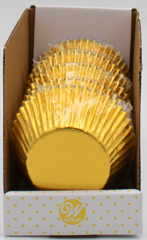 BAKING CUP FOIL YELLOW STANDARD 24 CT NI