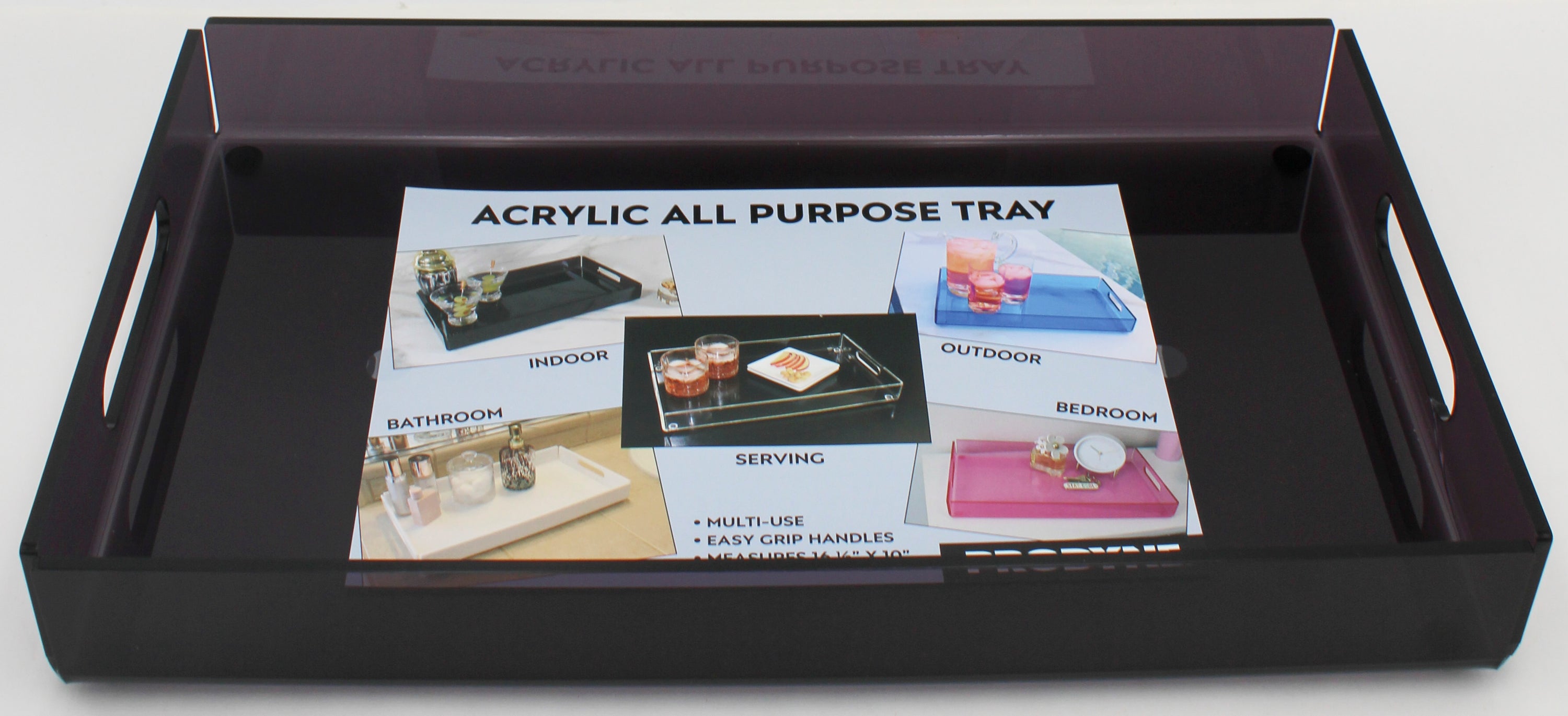 TRAY - ACRYLIC SMOKE