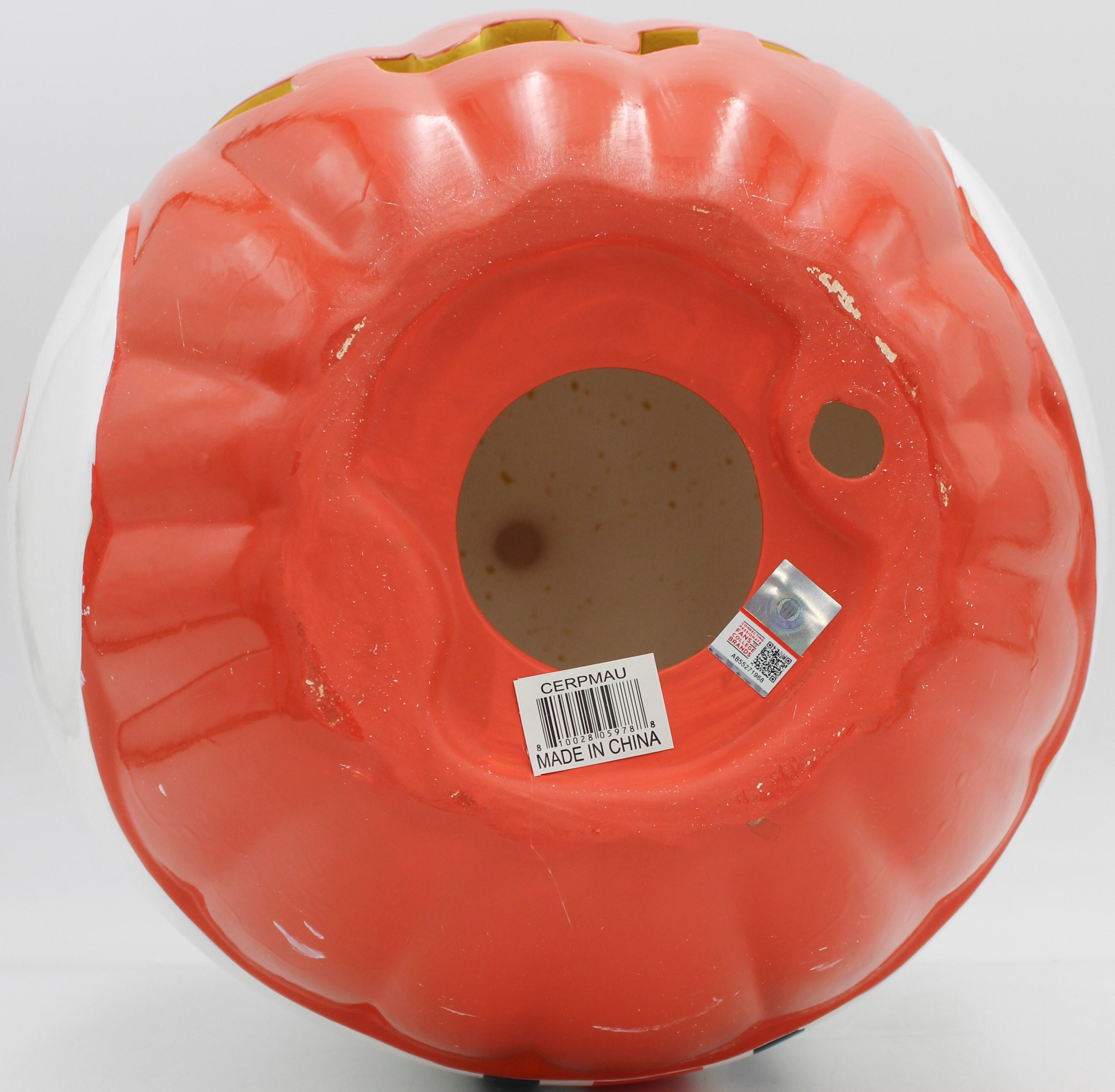 OFFICIALLY LICENCED AUBURN TIGERS CERAMIC PUMPKIN HELMET 10"