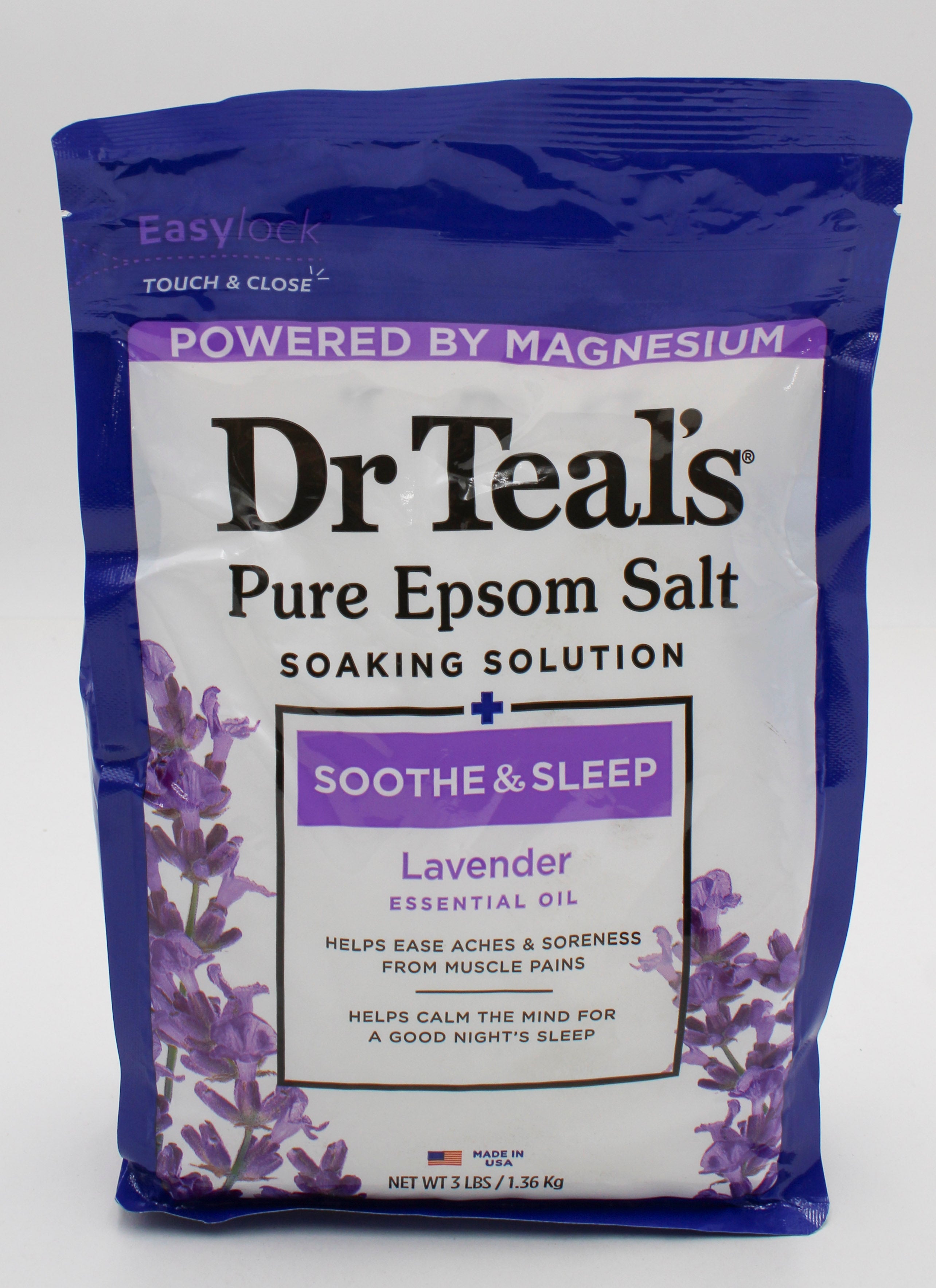 SP DR TEAL'S PURE EPSOM SALT SOOTHE & SLEEP 3lbs LAVENDER NI