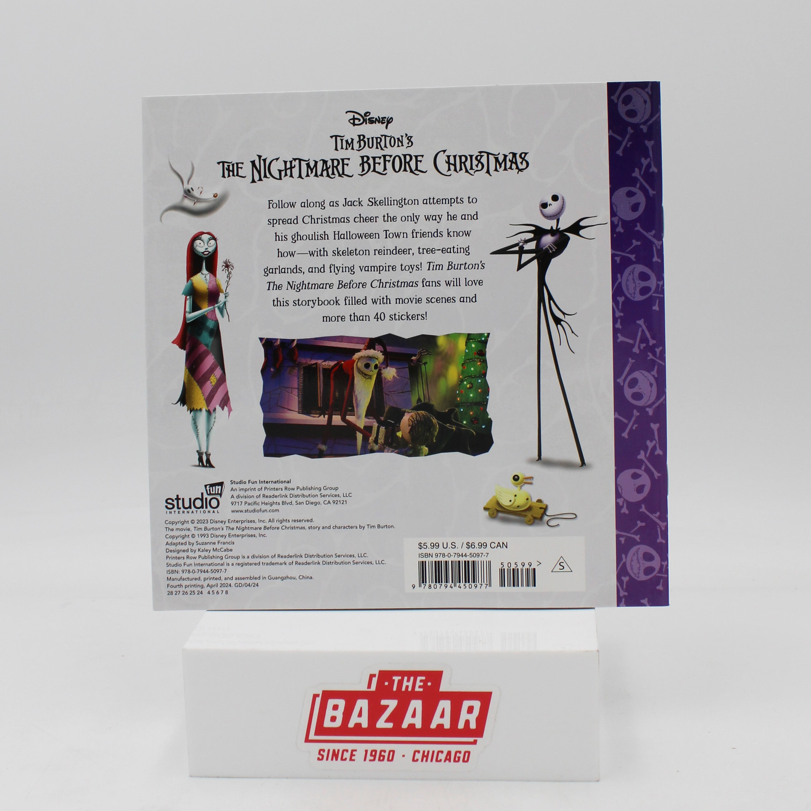 DISNEY TIM BURTON'S THE NIGHTMARE BEFORE CHRISTMAS PAPERBACK 32PG PP $5.99