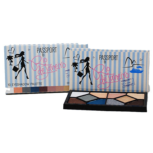 COASTAL SCENTS EYE SHADOW PALETTE-1O COLORS RIO DEJANEIRO