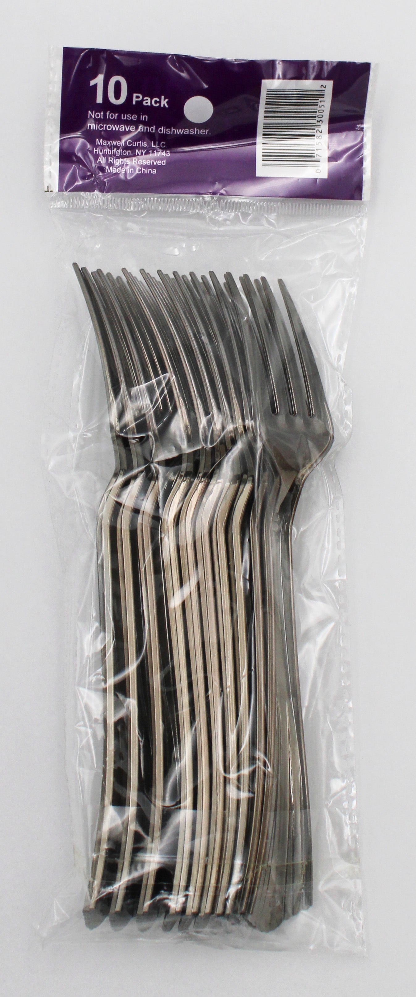 NATUREZWAY 10PK PLASTIC FORKS - SILVER