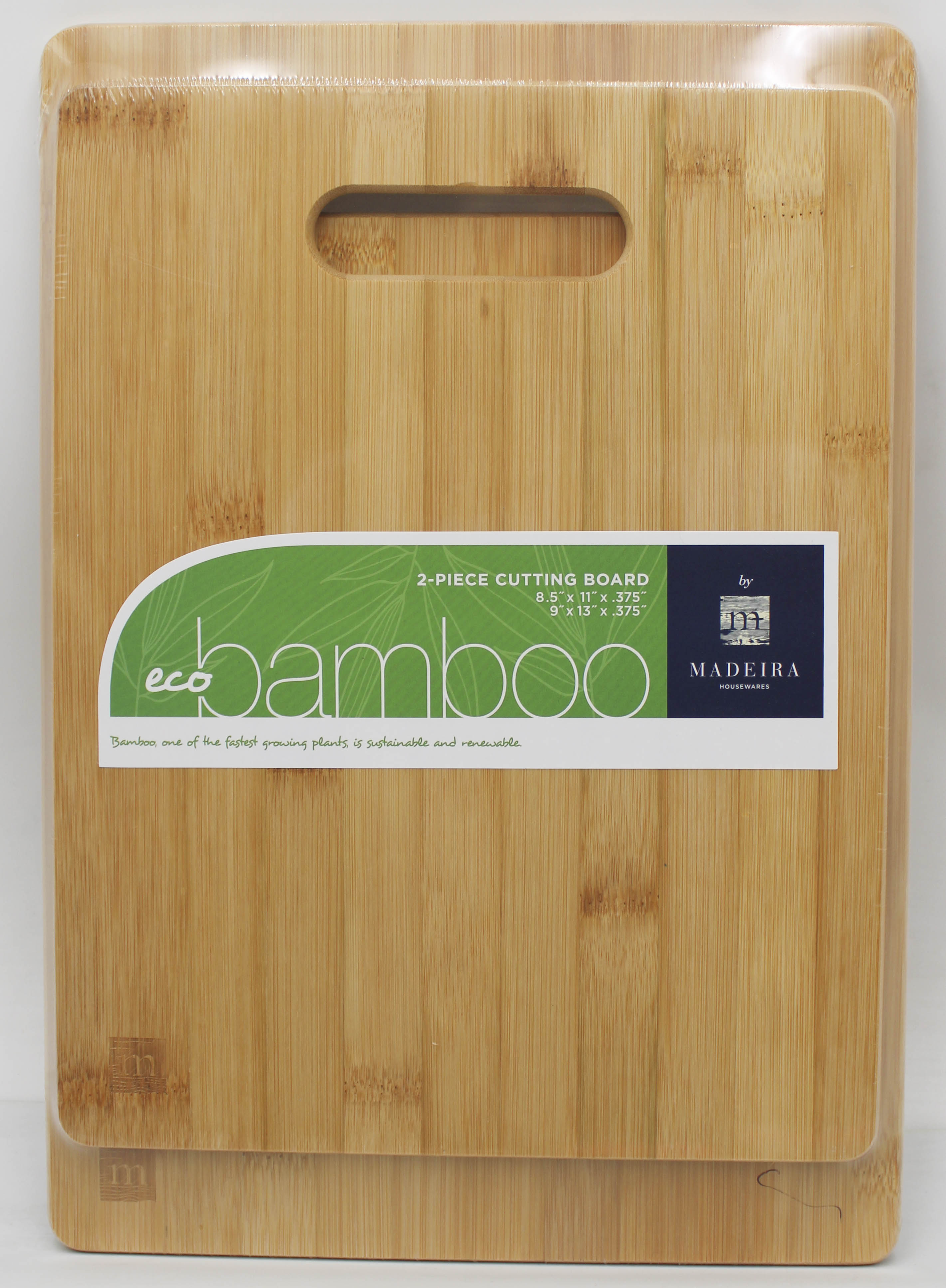 2PC SET ARCHITEC BAMBOO CUTTING BOARDS - 8.5X11 & 9.5X13