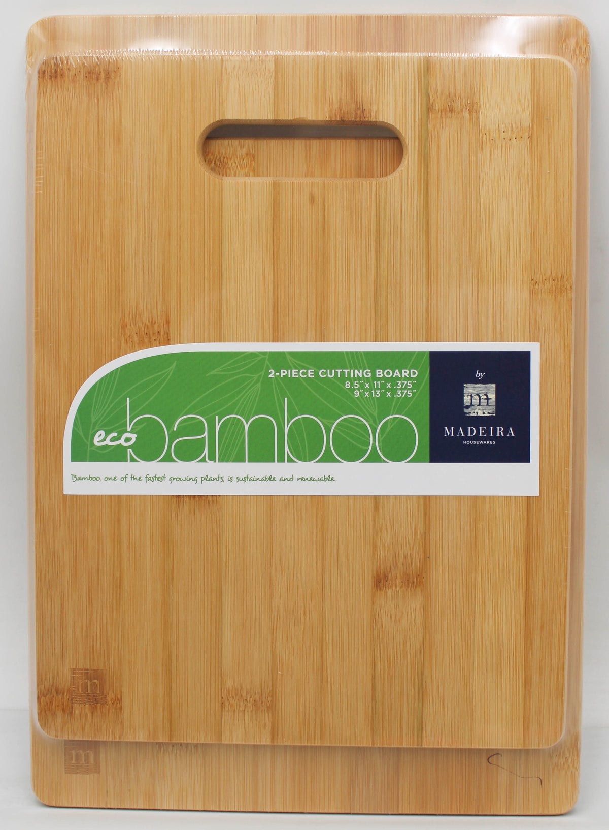 2PC SET ARCHITEC BAMBOO CUTTING BOARDS - 8.5X11 & 9.5X13
