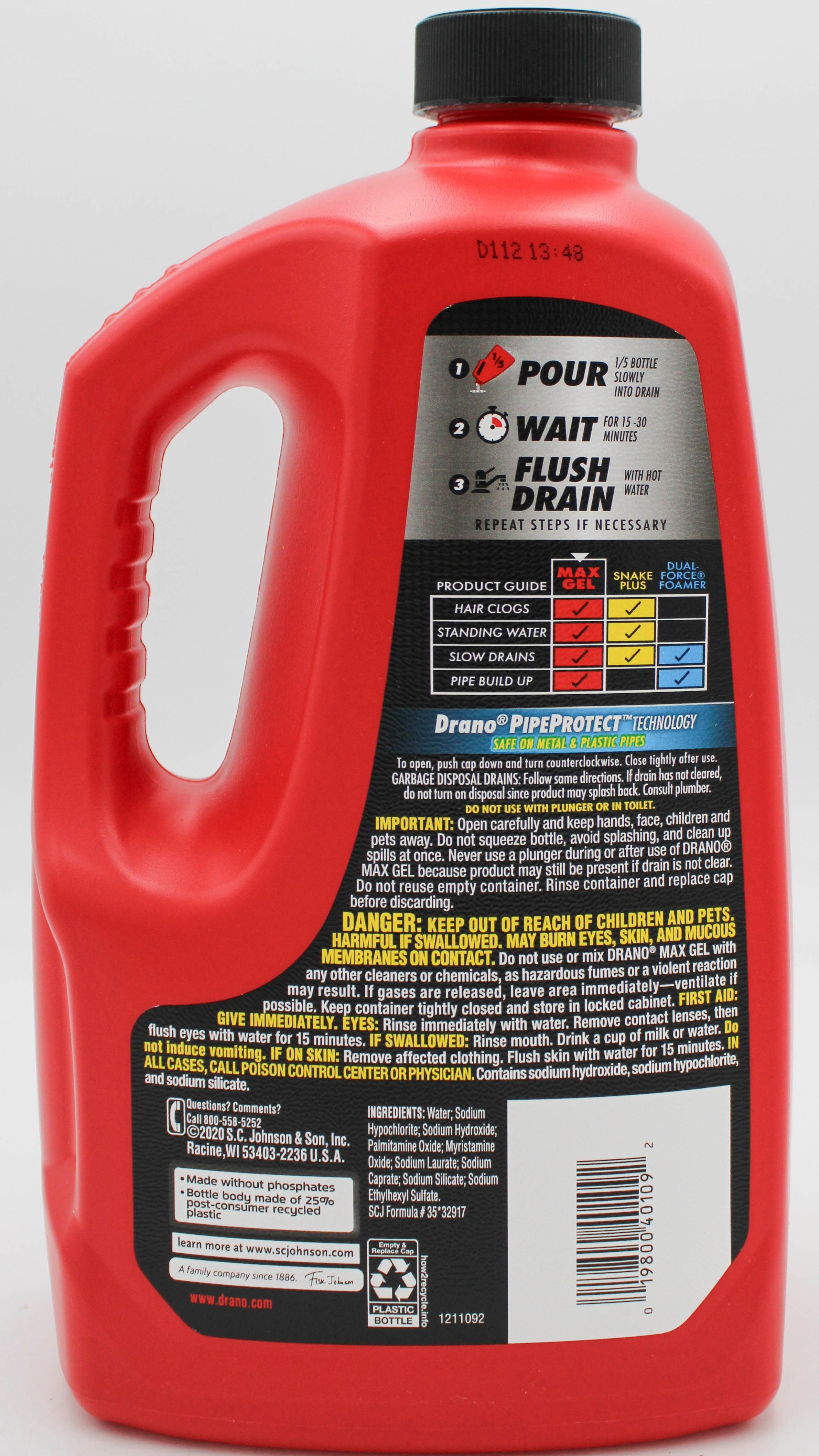 SP DRANO CLOG REMOVER 80oz-MAX GEL