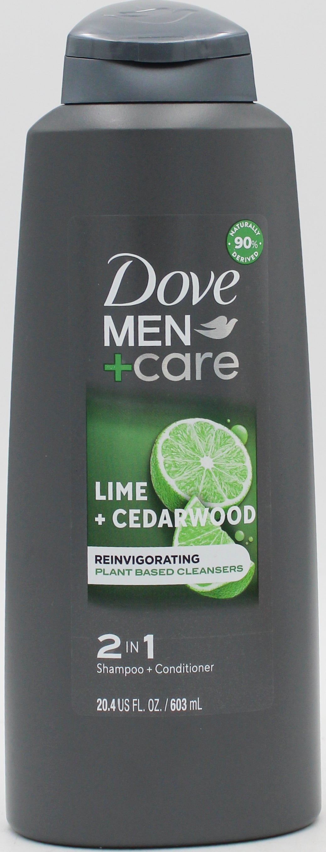 DOVE MENS 2 IN 1 SHAMPOO & CONDITIONER LIME + CEDAR 20.4oz
