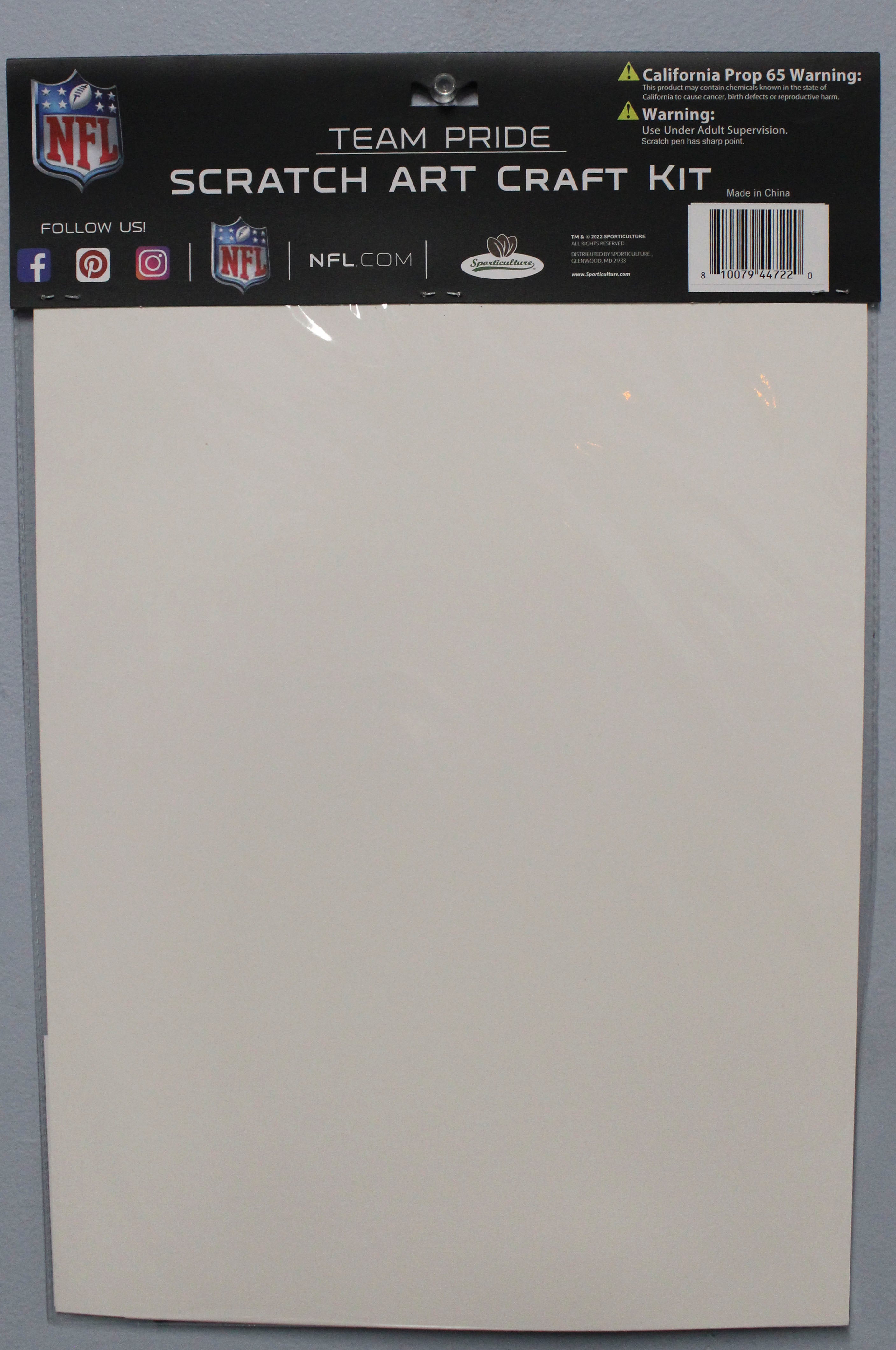 OFFICIALLY LICENSED NEW ORLEANS SAINTS SCRATCH ART CRAFT KIT