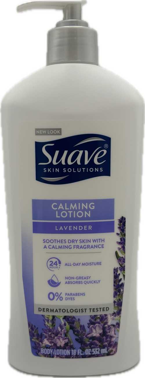 SUAVE CALMING LOTION 18ozPUMP LAVENDER