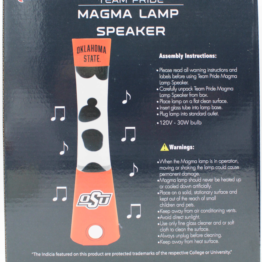 NCAA OKLAHOMA COWBOYS LAVA LAMP SPEAKER 16.5"