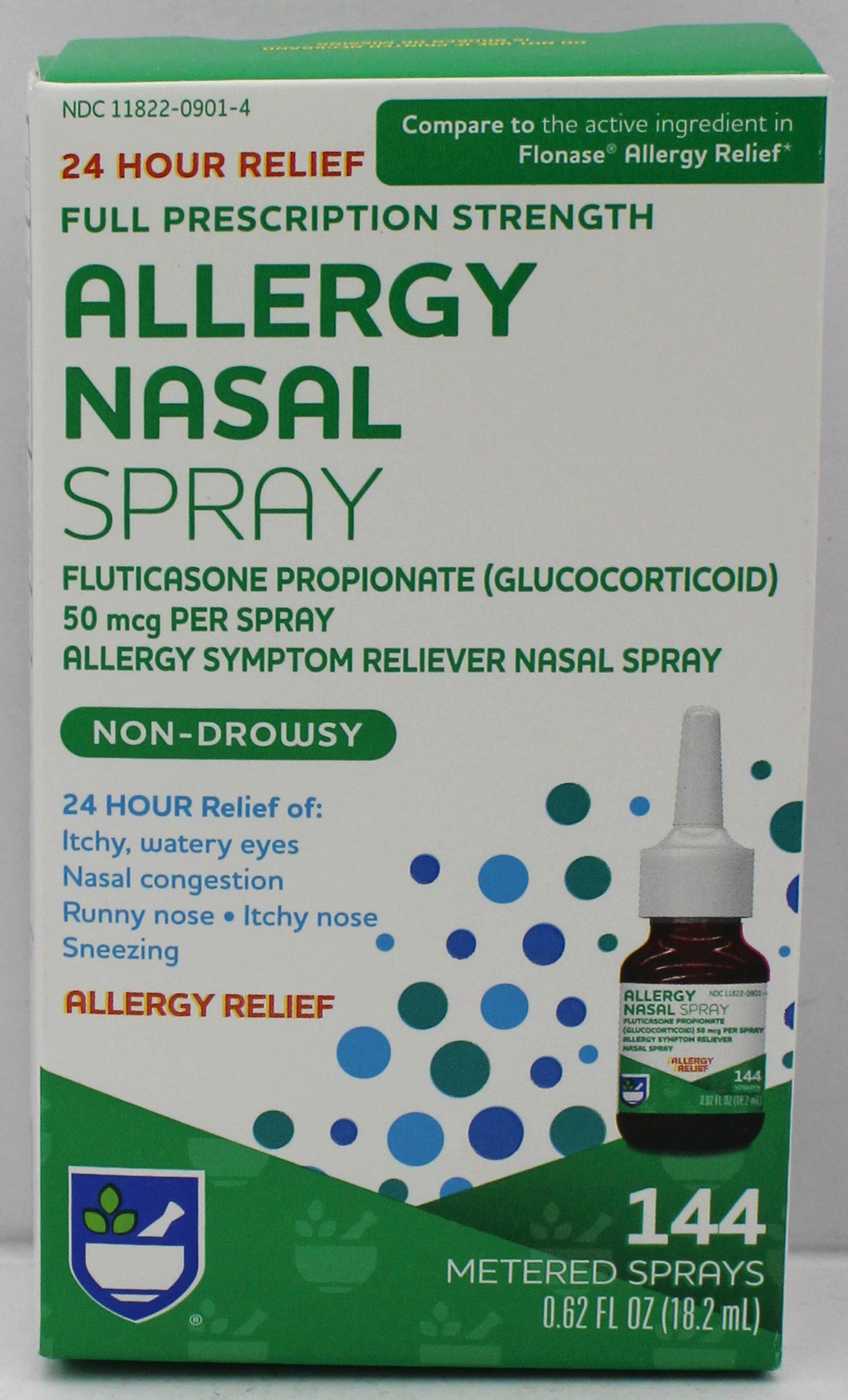 RITE AID 24HR ALLERGY RELIEF NASAL SPRAY 0.62floz EXP 11/1/2026 COMPARES TO Flonase