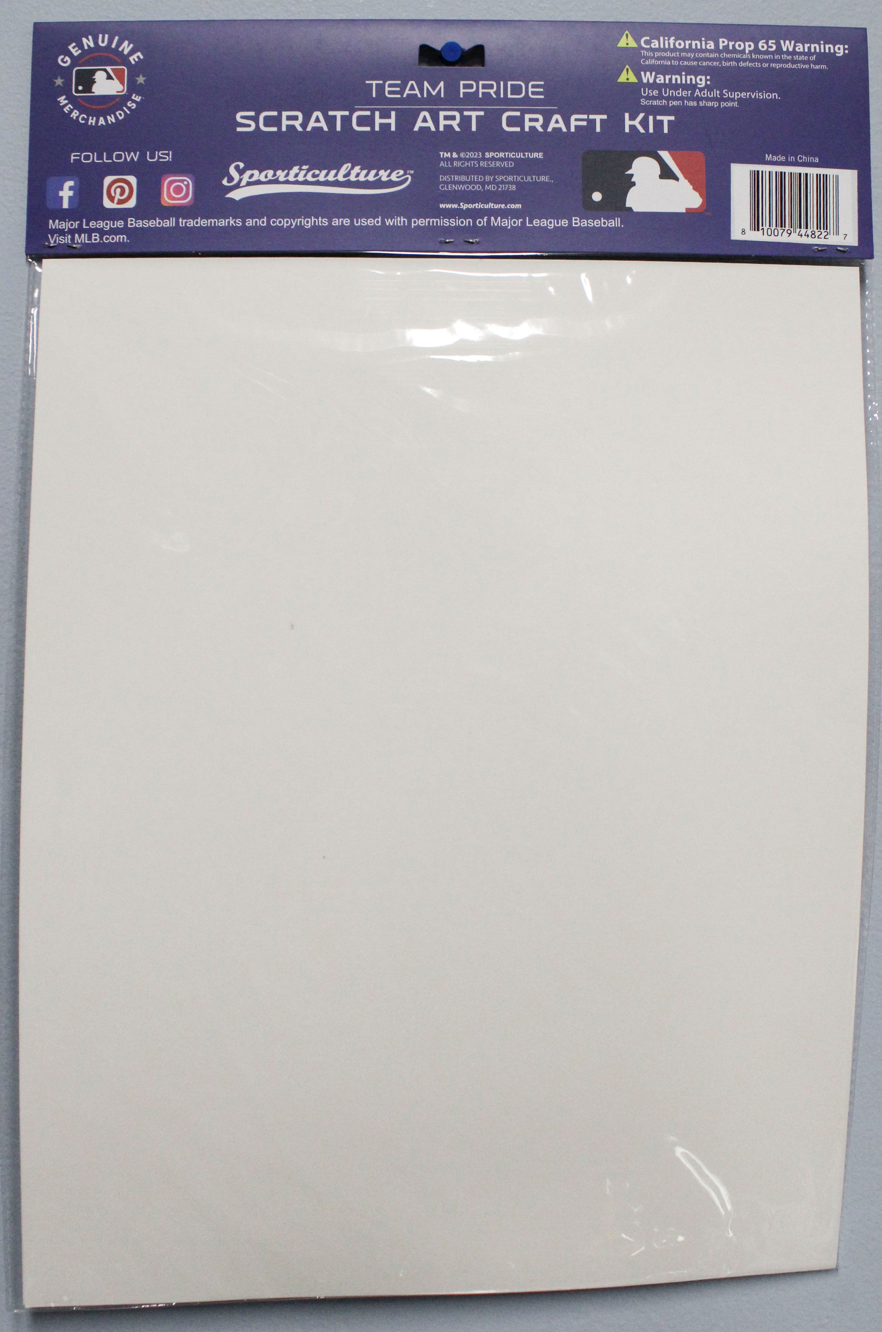 MINNESOTA TWINS SCRATCH ART CRAFT KIT