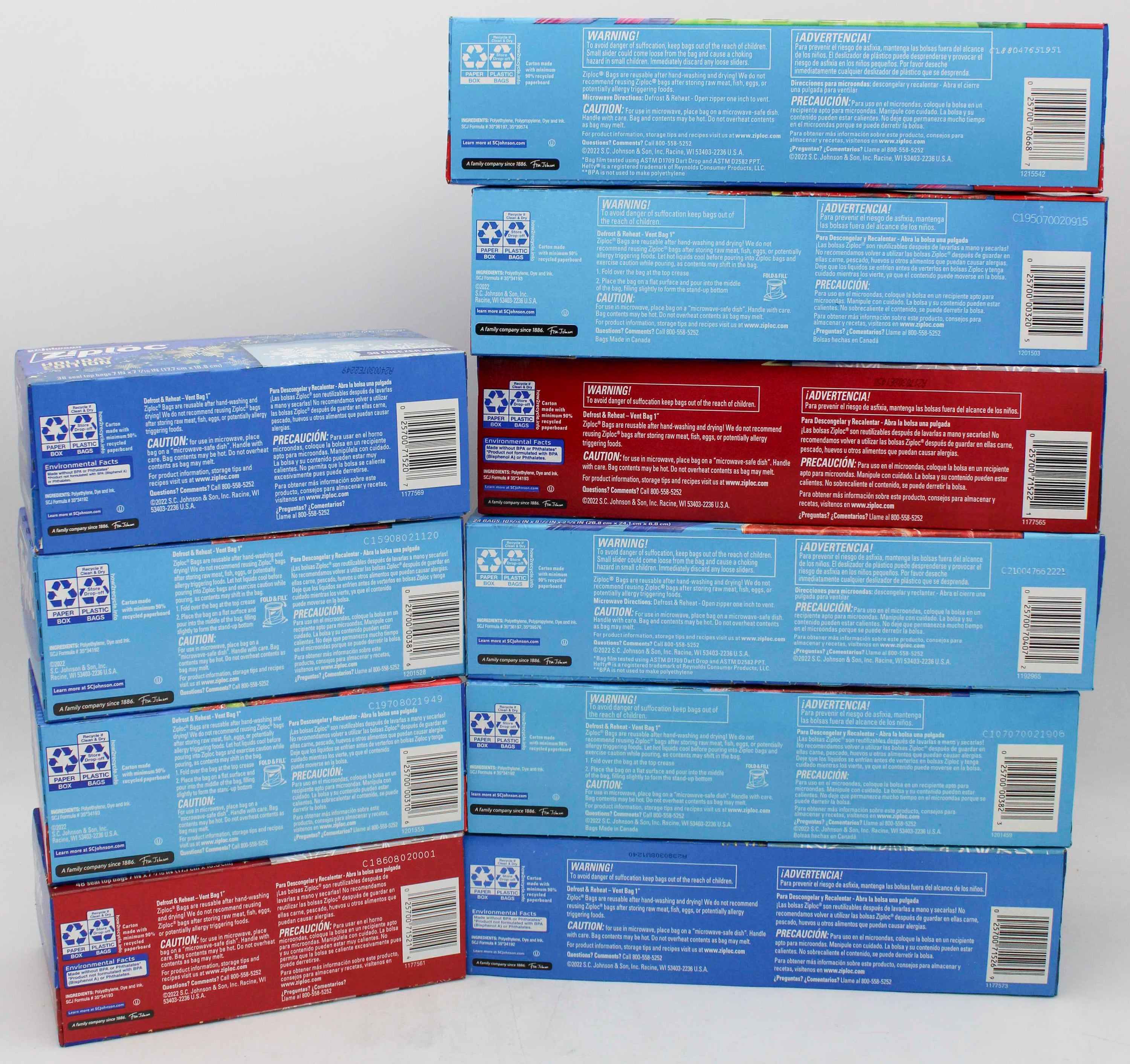 ZIPLOC HOLIDAY FREEZER/STORAGE QUARTER PALLET