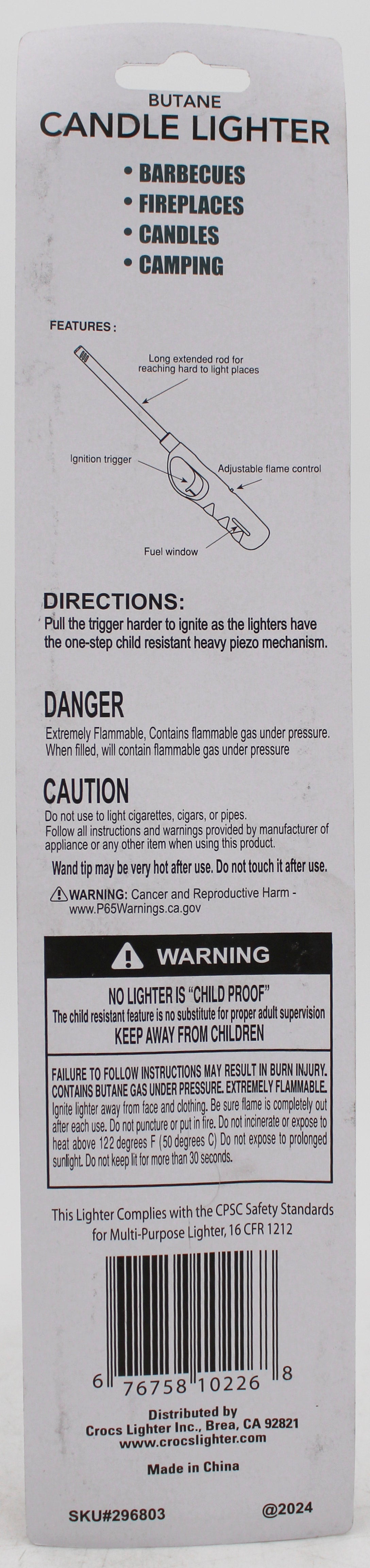 CROCS SINGLE CANDLE/UTILITY LIGHTER