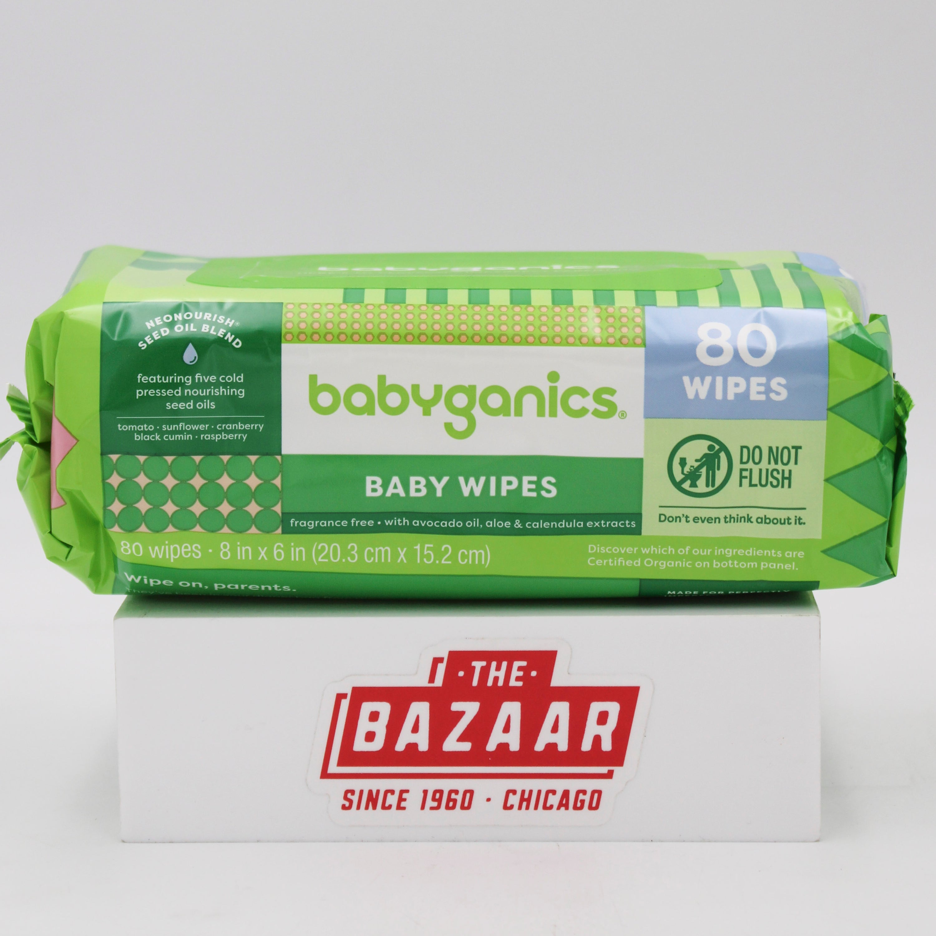 BABYGANICS BABY WIPES FRAGRANCE FREE 80ct US
