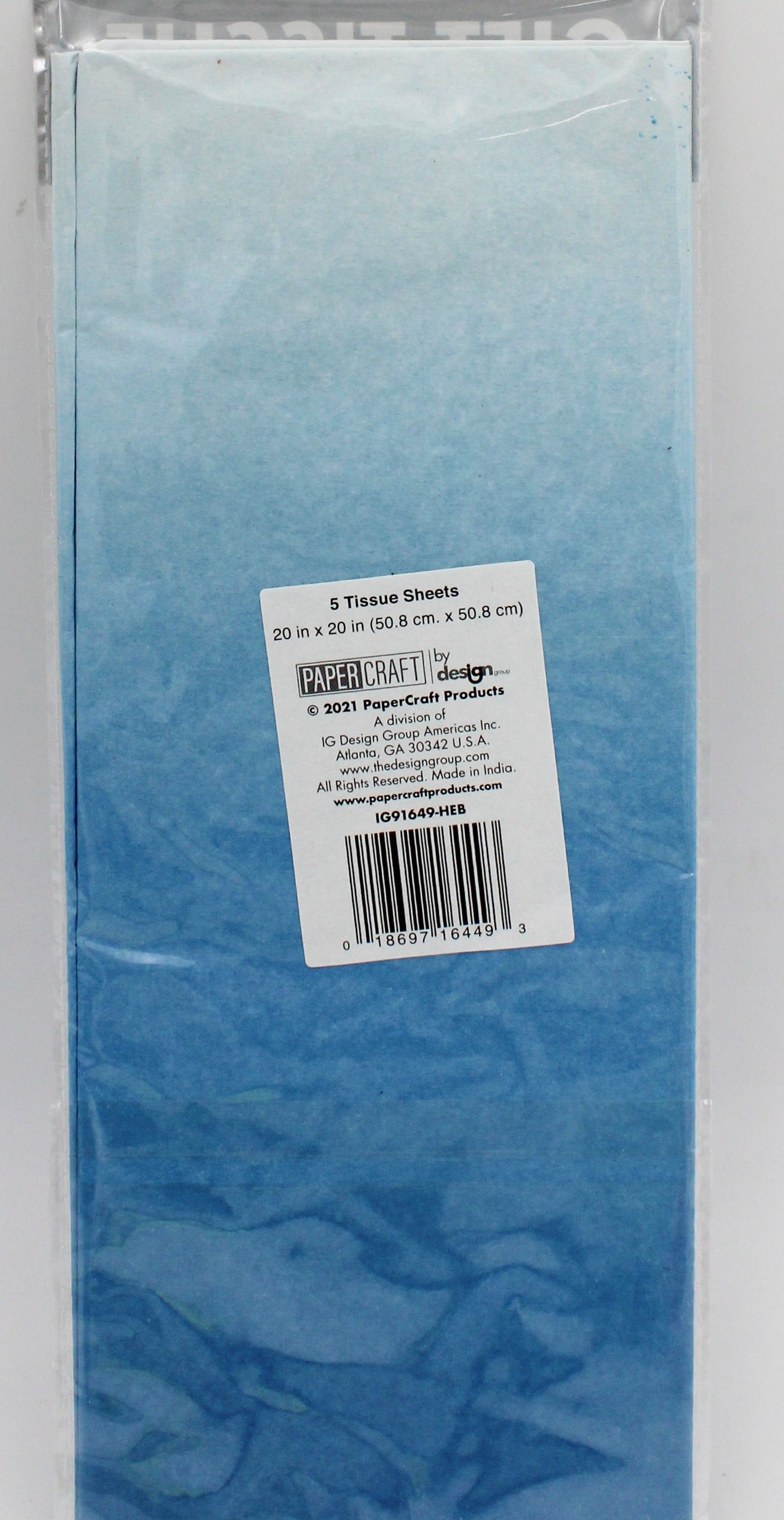 5CT GIFT TISSUE PAPER - OMBRE BLUE