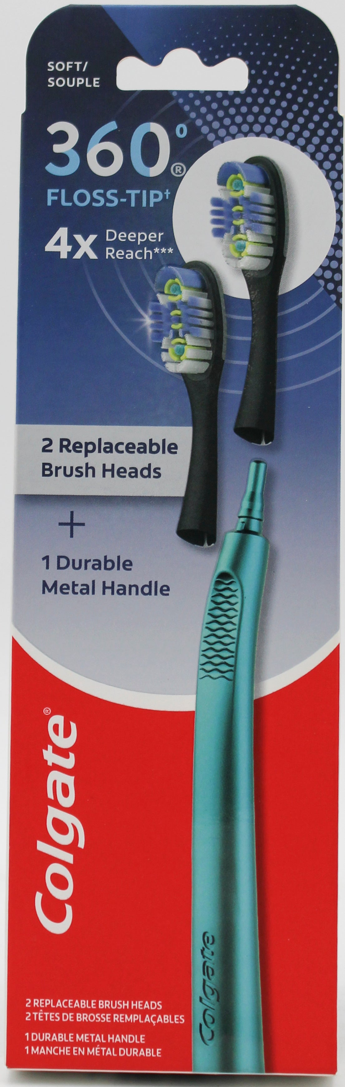 COLGATE 360 FLOSS TIP TOOTHBRUSH STARTER KIT 2pc NI