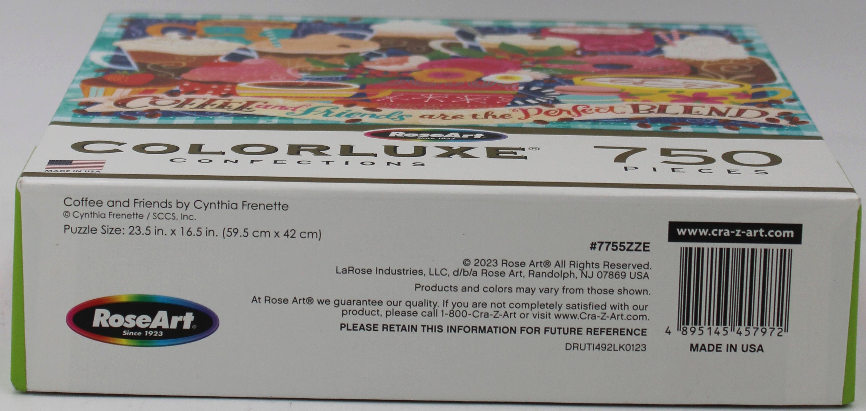 CRA-Z-ART COLORLUXE PUZZLE COFFEE & FRIENDS 750PC