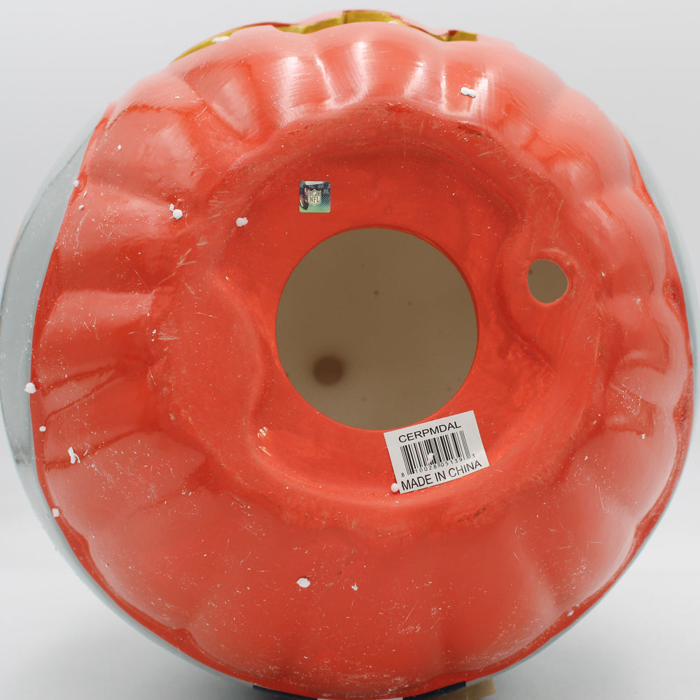 DALLAS COWBOYS CERAMIC PUMPKIN HELMET 10"