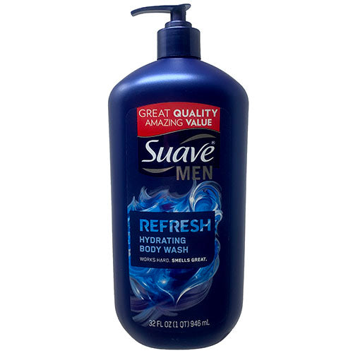 SUAVE MEN BODY WASH 32oz-REFRESH