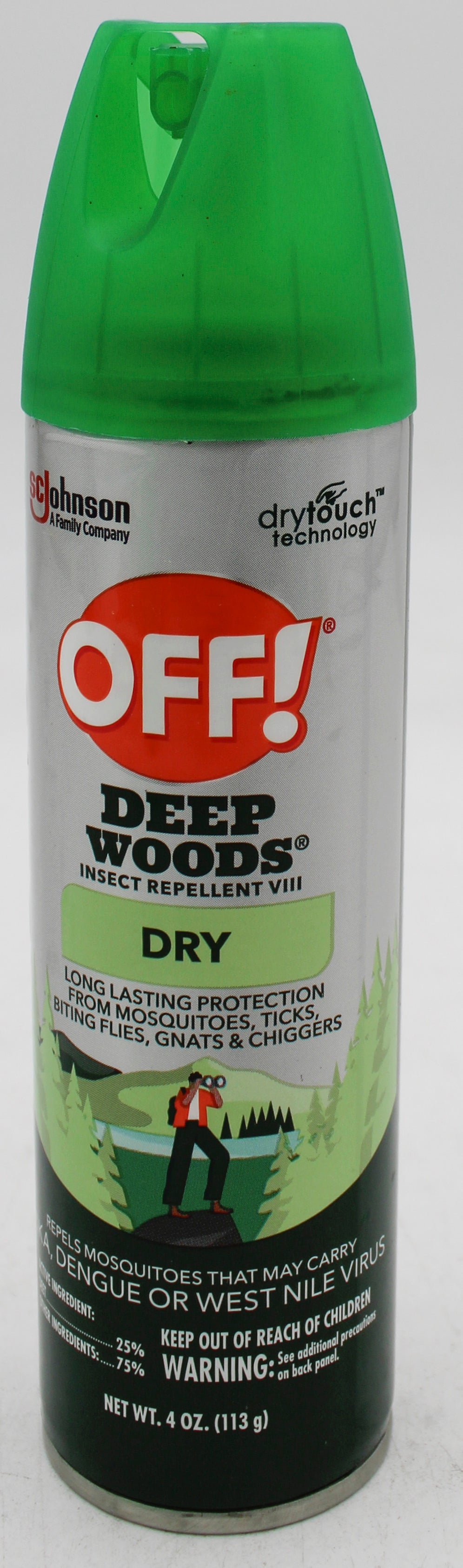SP OFF! DEEP WOODS 4oz-DRY TOUCH ARESOL REPELLENT