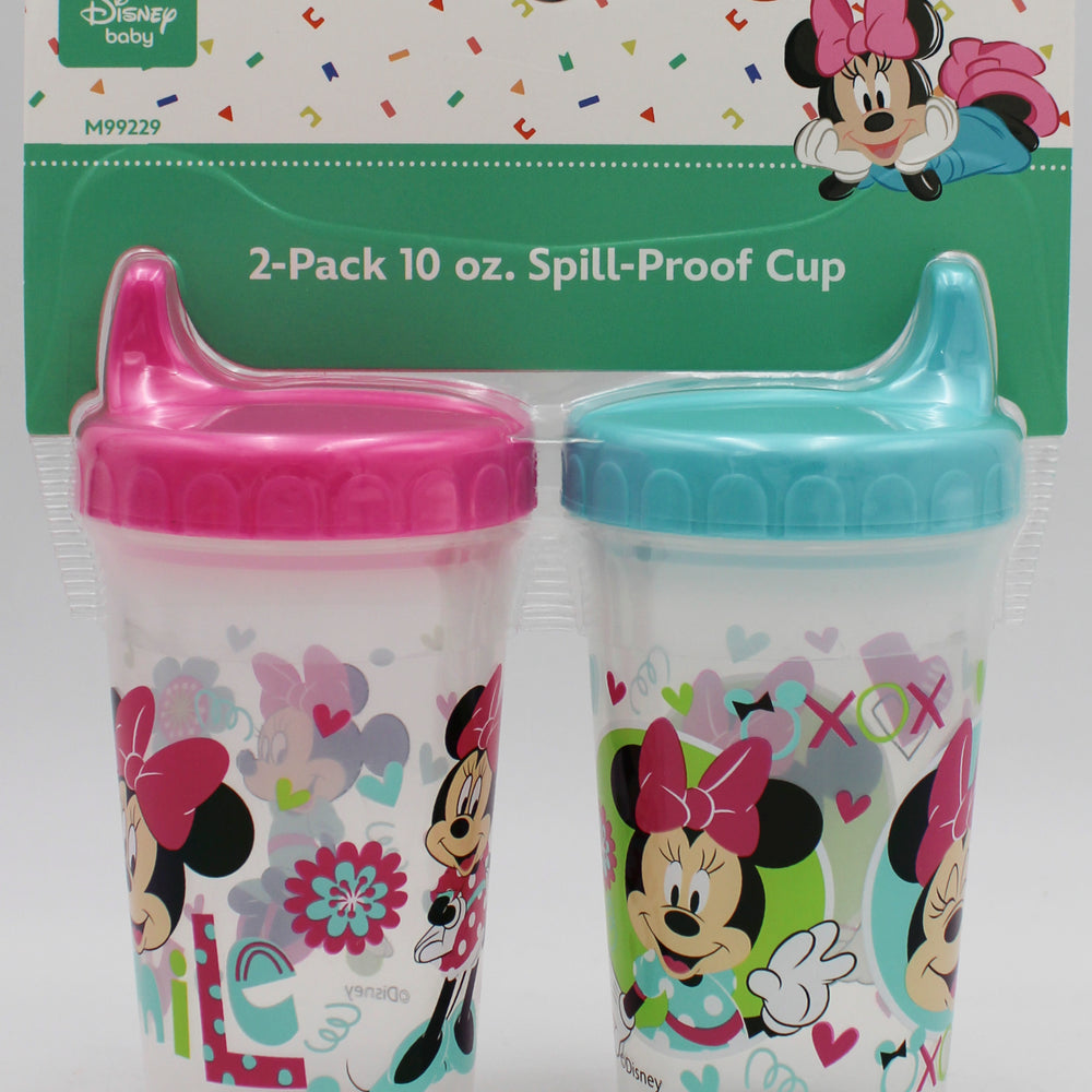 DISNEY BABY 2PK 10OZ SPILL PROOF SIPPIE CUP - MINNIE    -  CAN BE SOLD IN U.S.A NI