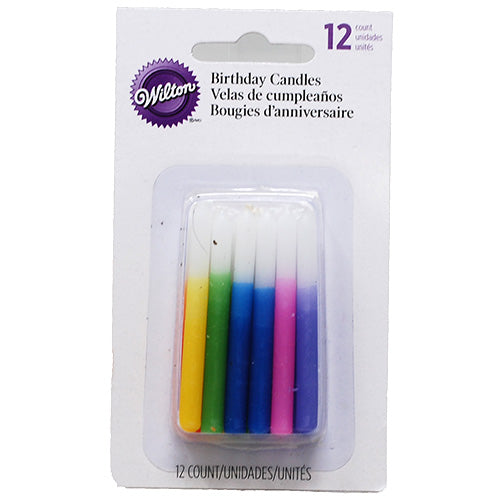 WILTON BIRTHDAY CANDLES 12CT-ASST