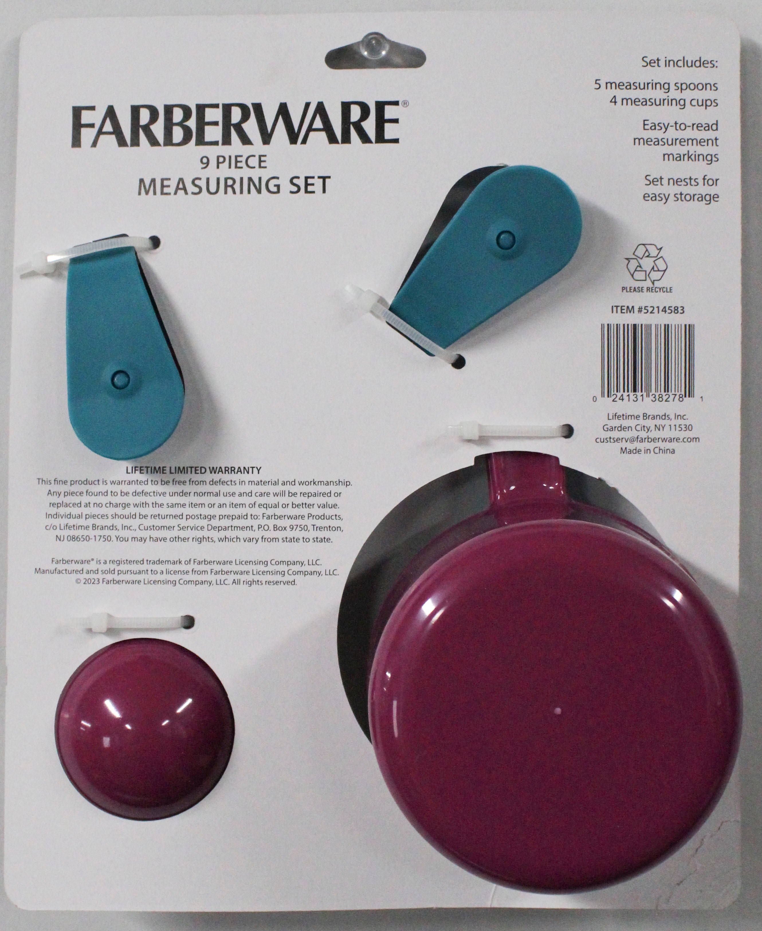 FARBERWARE MEASURING SPOON AND CUP SET ASST NI