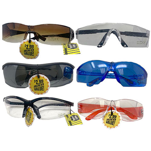 SAFETY GLASSES UV400($2.99)DSPLY