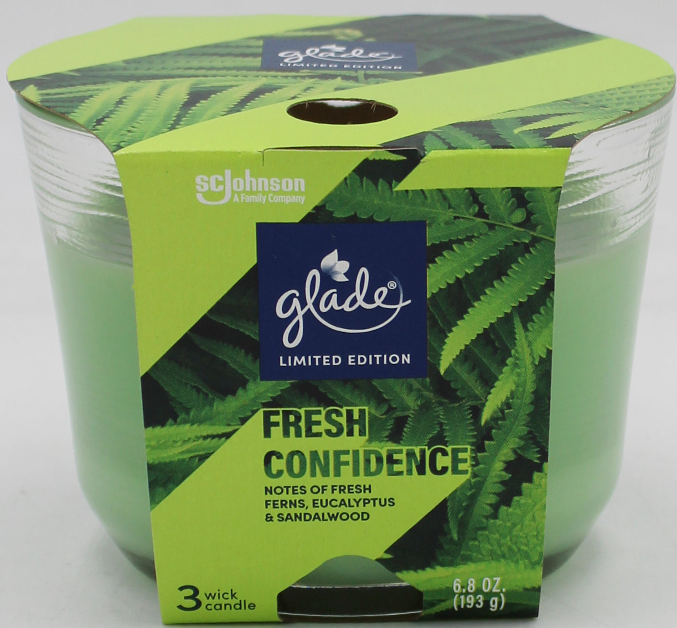 GLADE 3-WICK CANDLE FRESH CONFIDENCE 6.8oz US