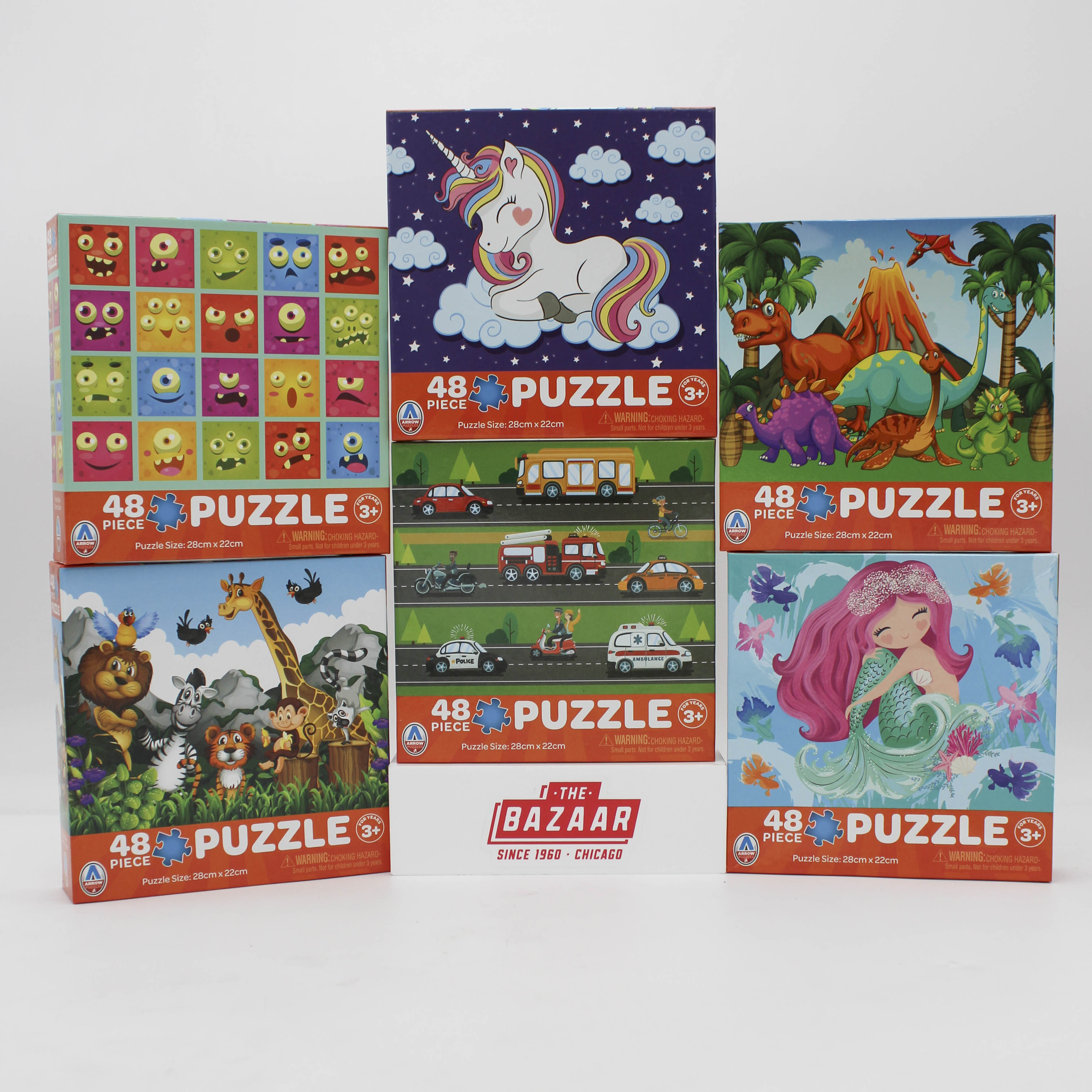 ARROW ASSORTED KIDS PUZZLE 48PCS