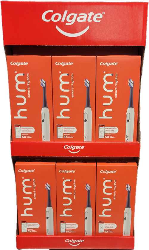 COLGATE HUM ELECTRIC TOOTHBRUSH STARTER KIT DISPLAY NI