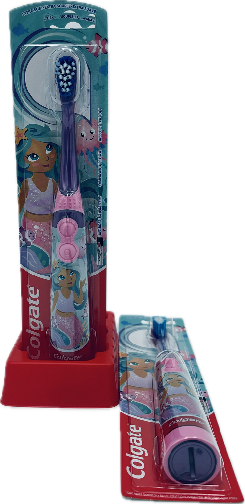 COLGATE KIDS PAWERED TOOTHBRUSH MERMAID EXTRA SOFT (W/1 AA BATTERY) NI