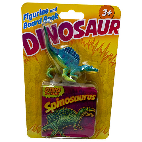 BOARD BOOK W/FIGURINE-SPINOSAURUS