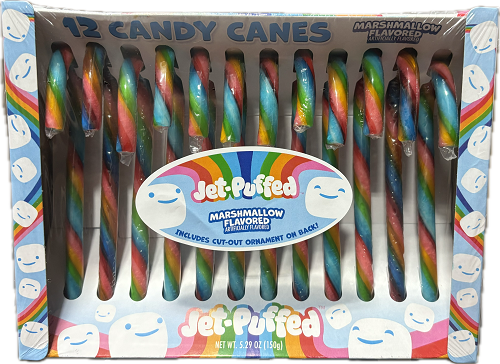 JET-PUFFED 12ctCANDY CANES 5.29oz MARSHMALLOW   BB 5/01/26